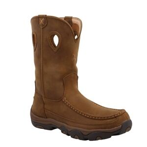 Twisted X Mens 11" Pull On Hiker Boot Size 8.5 M Distressed Saddle Brown MHKB002